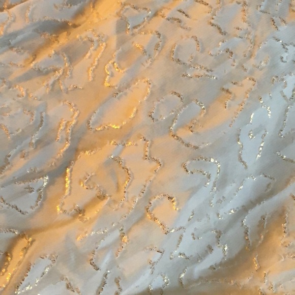 MIKEN Swim ESF10440 Slit Dress Deep V Neck Metallic Lurex Cover Up - Picture 6 of 6